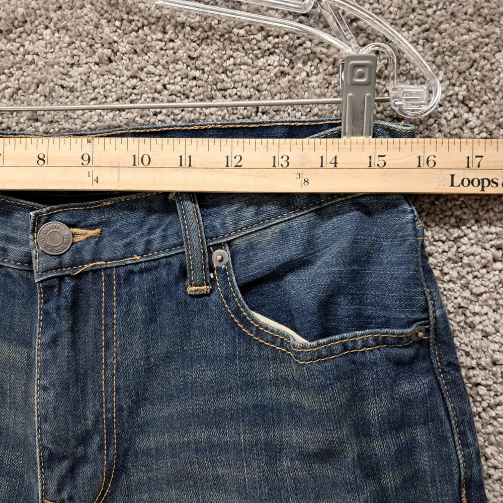 Gap Mens Slim Fit Dark Wash Denim Jeans 31x32 Blue 100% Cotton 7106
